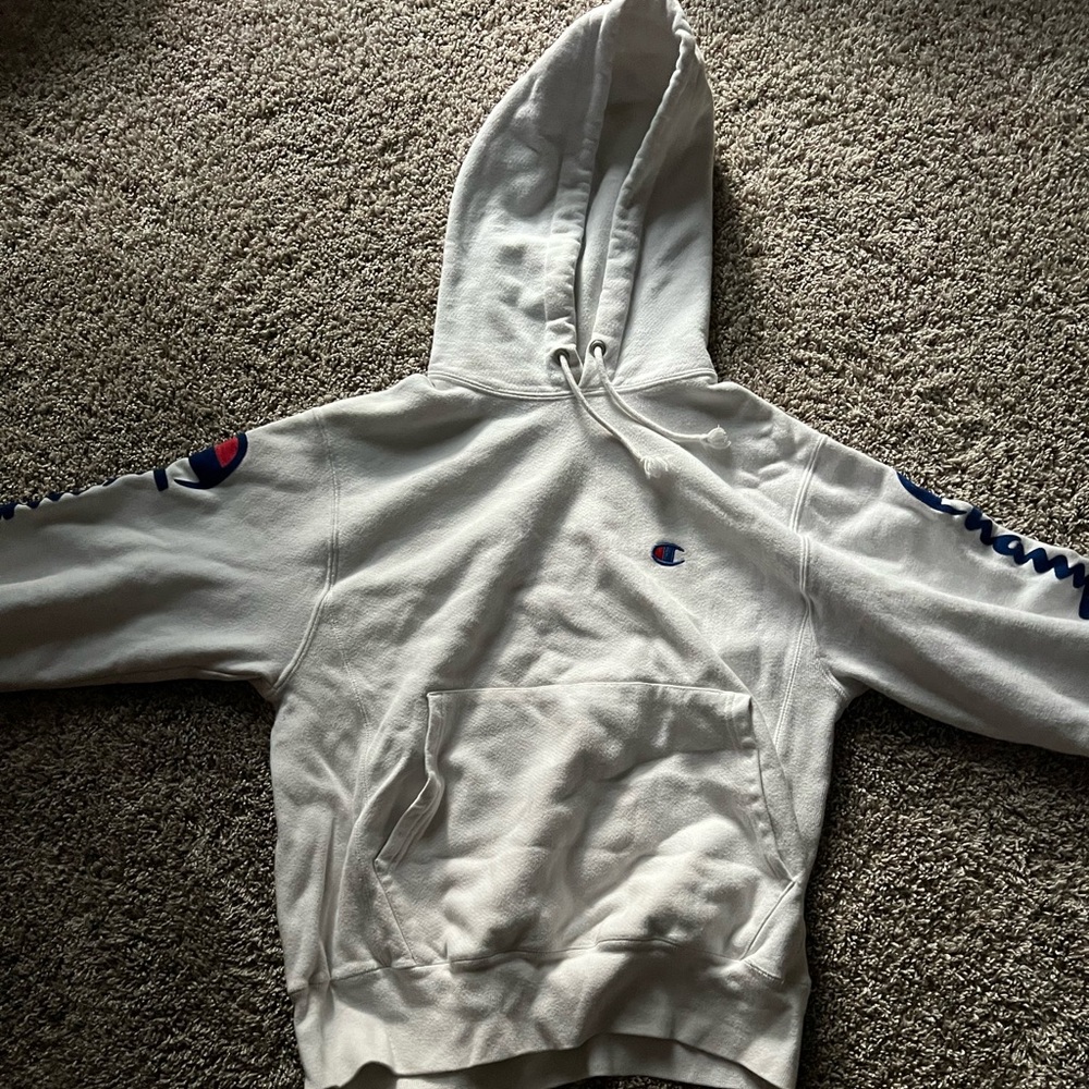 White champion hoodie